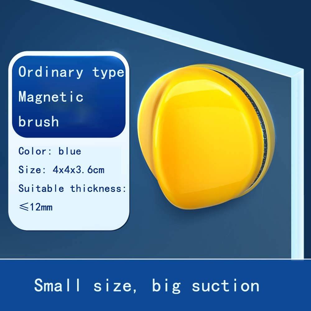 Gelber Magnetpinsel mit blauem Etikett mit der Aufschrift „Ordinary type Magnetic brush