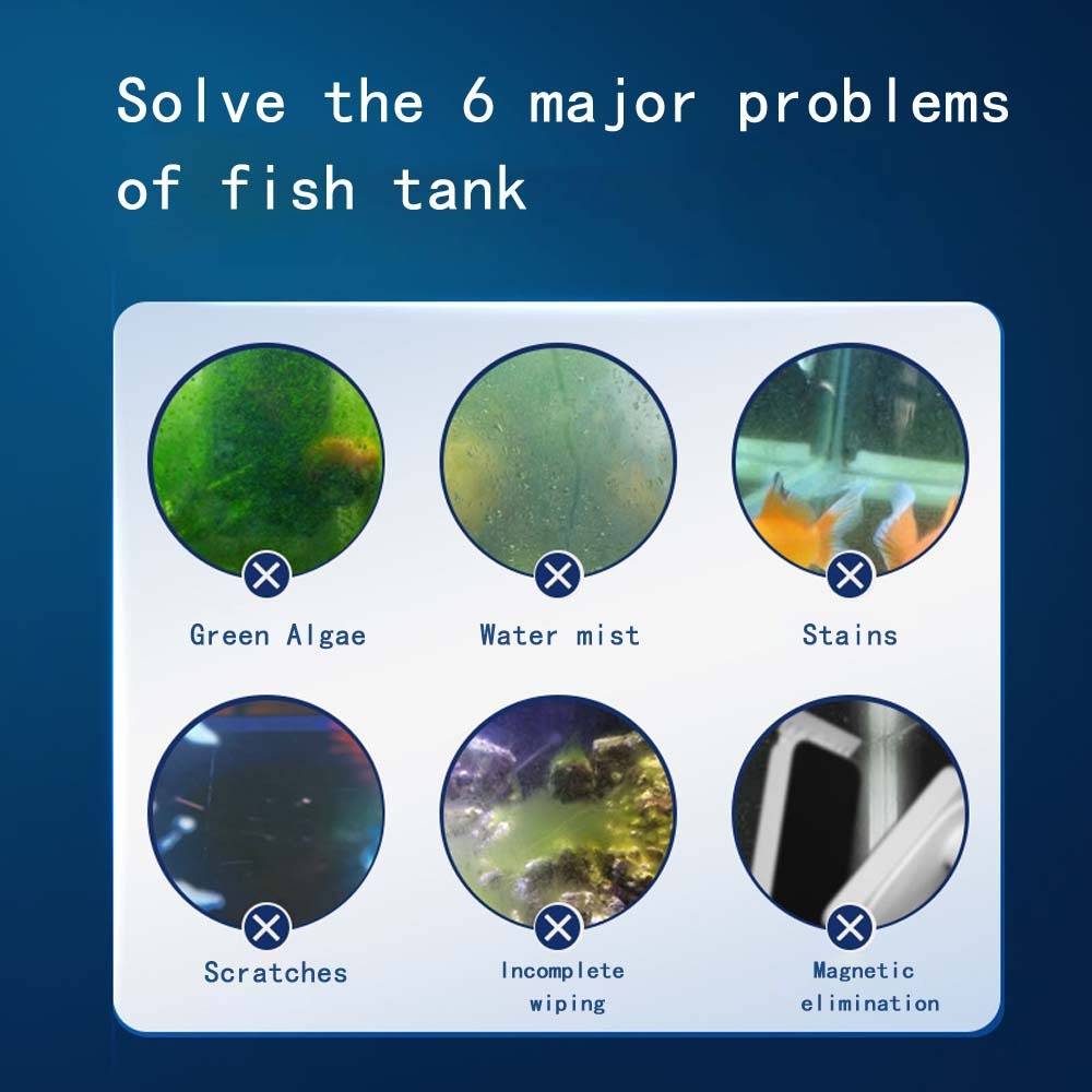 Mini-Magnetischer Aquarienreiniger - Leistungsstarke Glasreinigung M