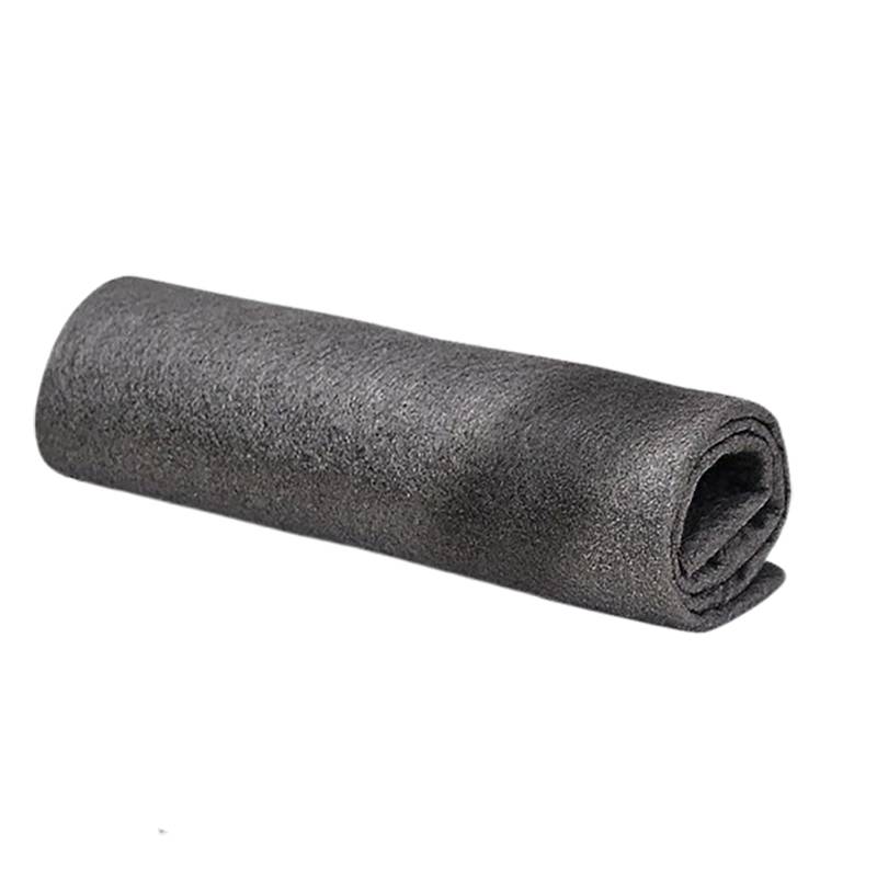 5er-Pack Mikrofasertücher zur Glasreinigung, fusselfrei, streifenfrei, schwarz 30 cm
