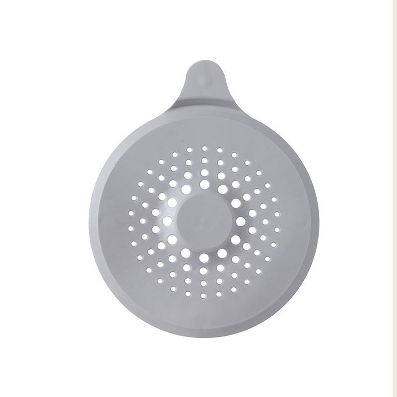2er-Pack Silikon-Abflusssieb, Duschabfluss-Abdeckung Grey
