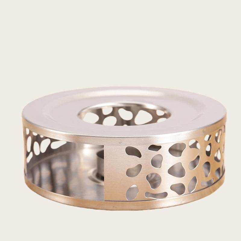 Poröser Teewärmer aus Edelstahl - Kerzen-Teelichthalter Silver