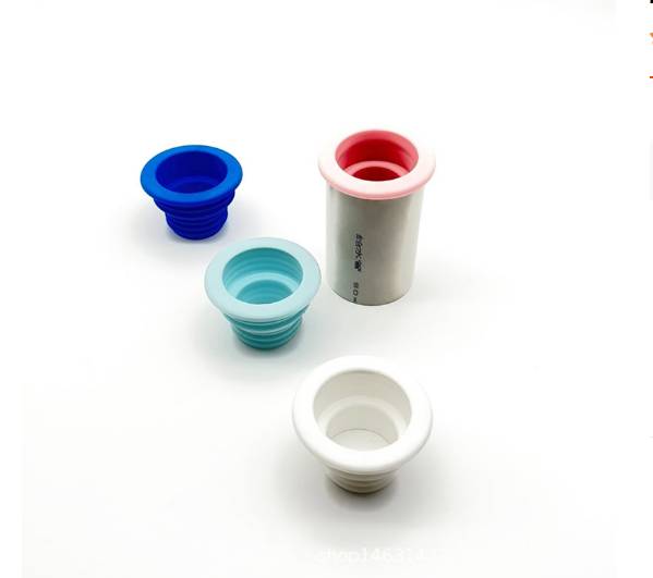 5er-Pack Geruchsstopper aus Silikon für Abflussrohre White