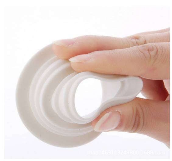 5er-Pack Geruchsstopper aus Silikon für Abflussrohre White