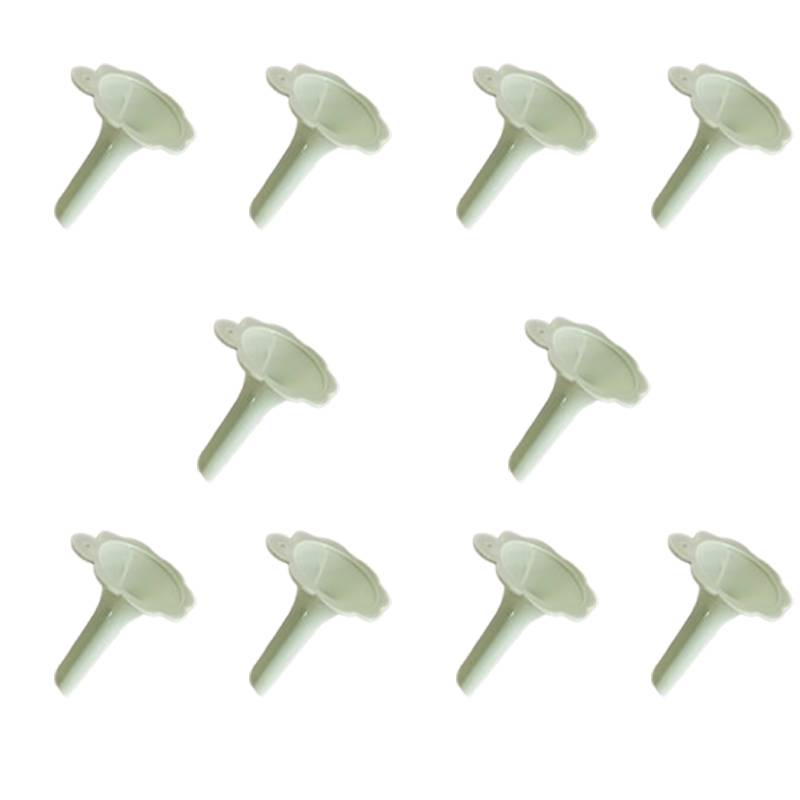 10er-Pack Mini-Trichter - Kleine Kunststofftrichter für ätherische Öle, Parfüm und Flüssigkeiten Green
