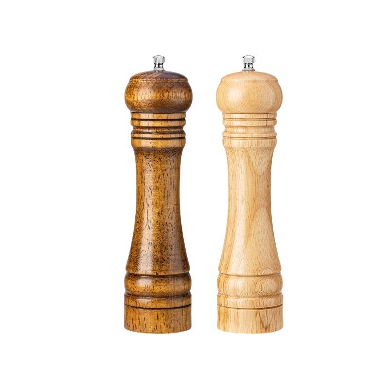 8-Zoll-Pfeffermühle Set, manuell, verstellbar, grob/fein, zweifarbig