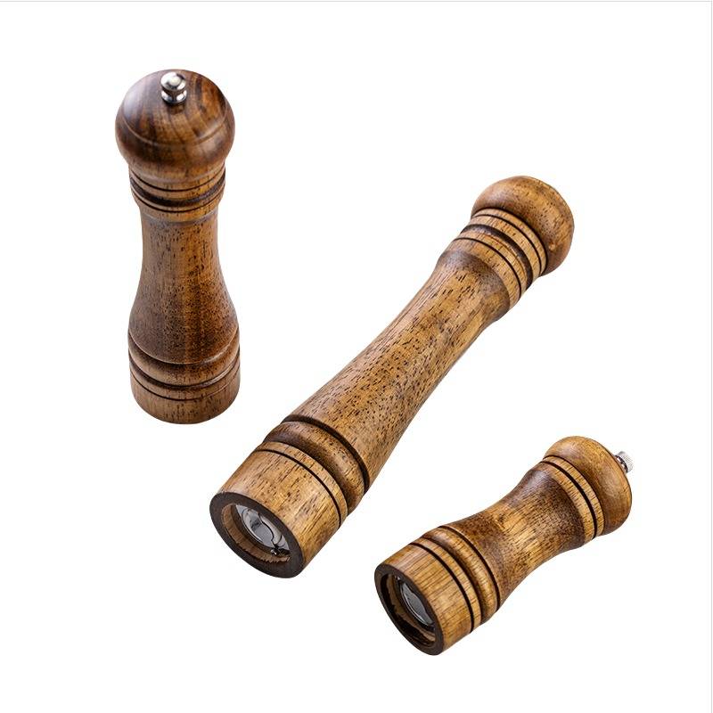 8-Zoll-Pfeffermühle Set, manuell, verstellbar, grob/fein, zweifarbig