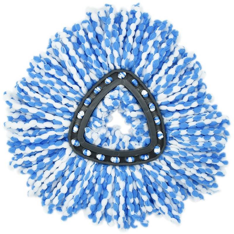 Mikrofaser-Moppkopf-Ersatz-Nachfüllpads kompatibel mit O-Cedar Vileda - 3er Pack White+Blue