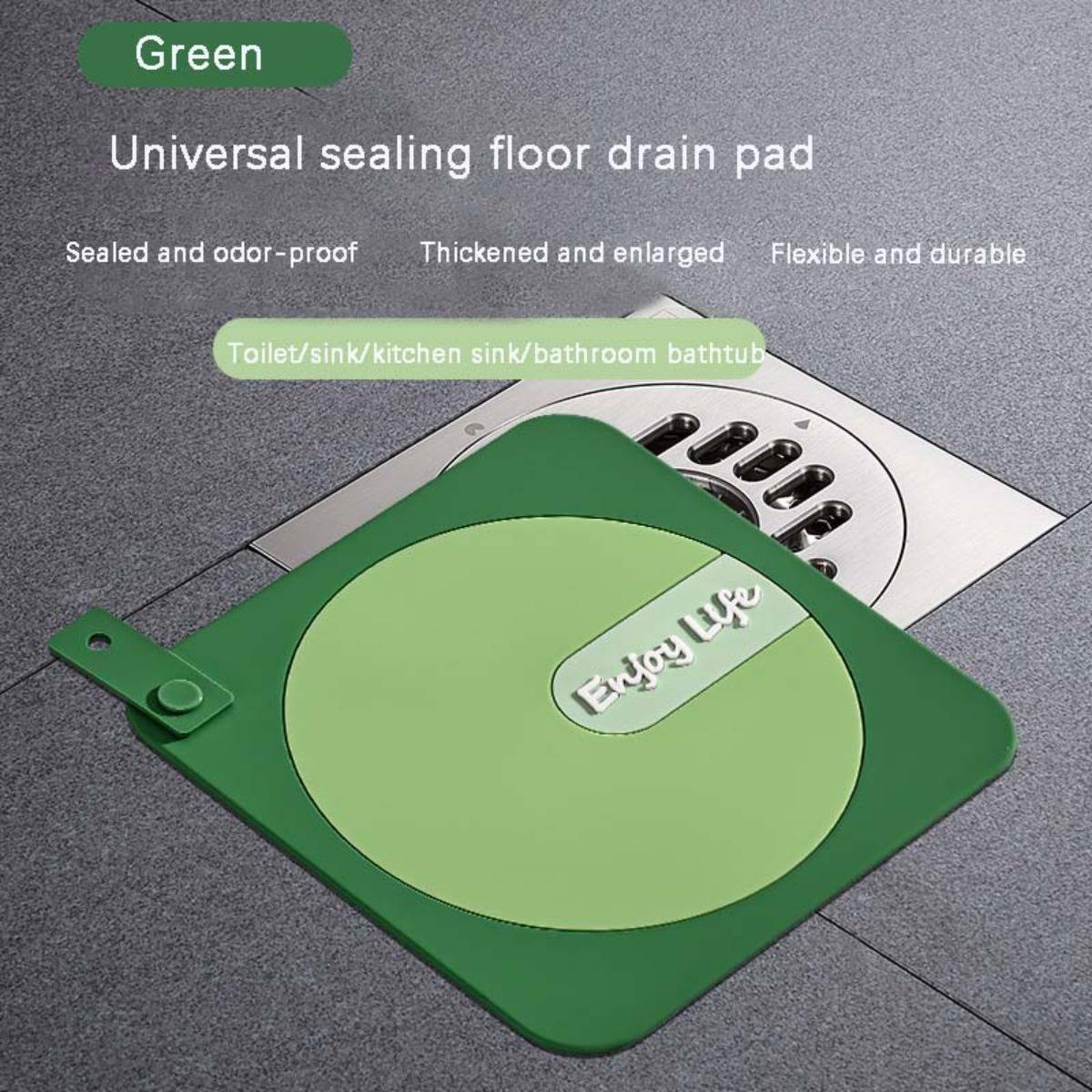 PVC Abflussdeckel: Geruchssicherungsdeckel für Bad &amp; Küche Green