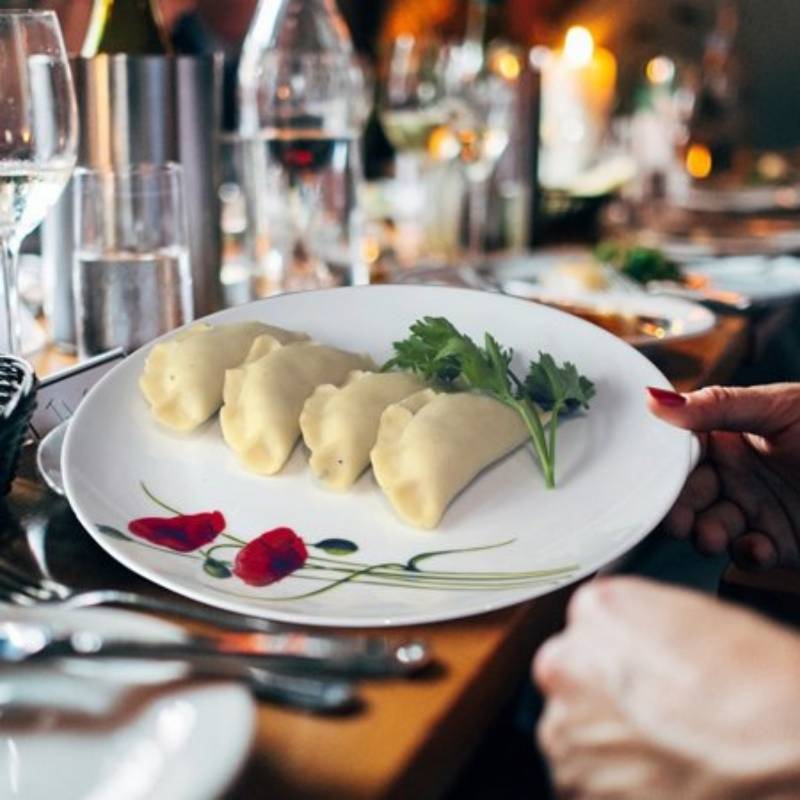 Form für Dumplings / Ravioli / Piroggen Edelstahl