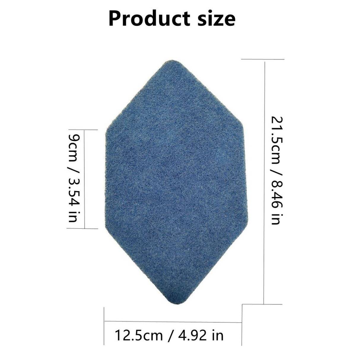 Ersatz-Schwamm-Pads 5er-Set, kompatibel mit Vileda Bath Magic Mop – blaue Faser-Reinigungspads für Badezimmerböden und Badewannen