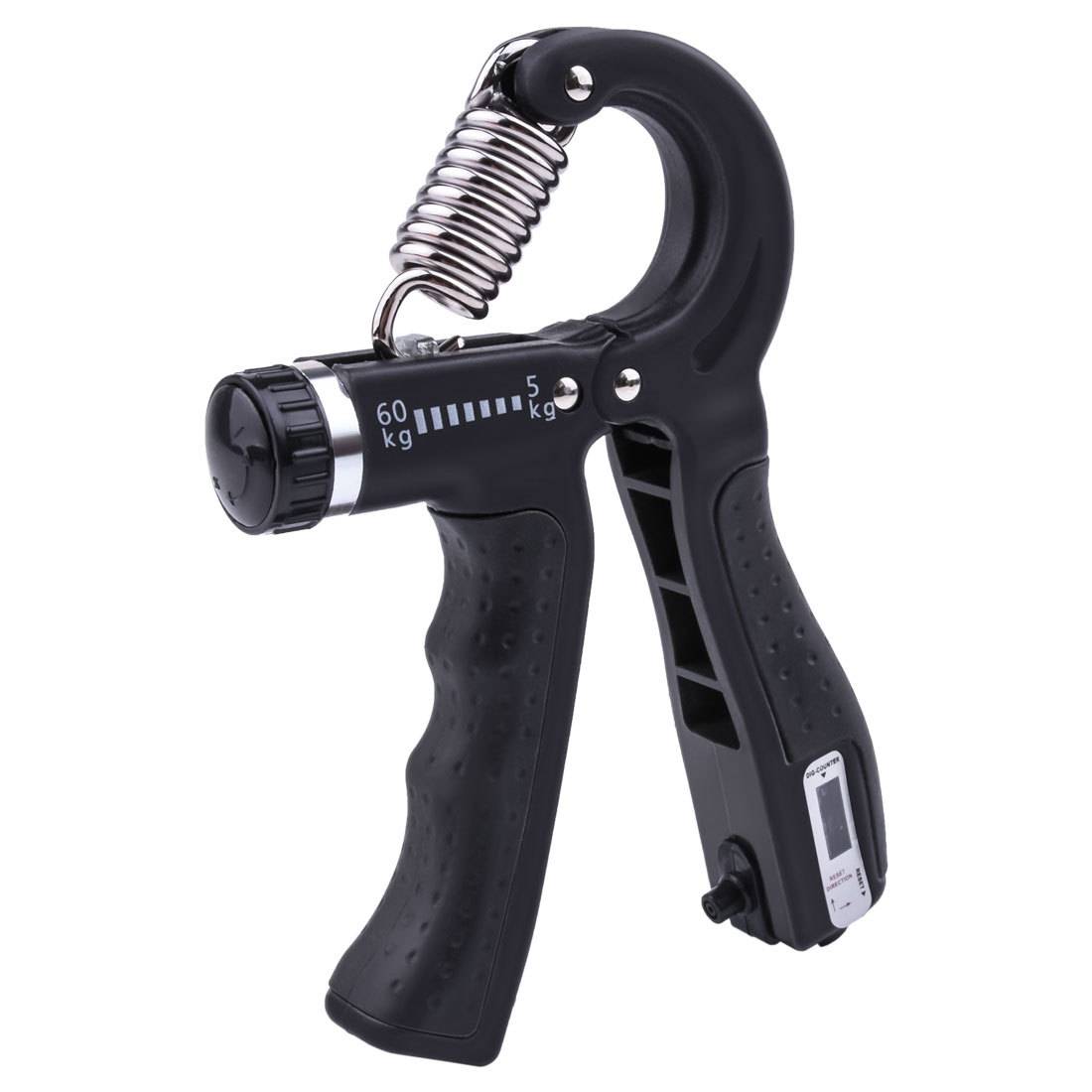 Handtrainer, Unterarm-Trainingsgerät, Griffkraft-Trainer, 5-60 kg Fingertrainer Black