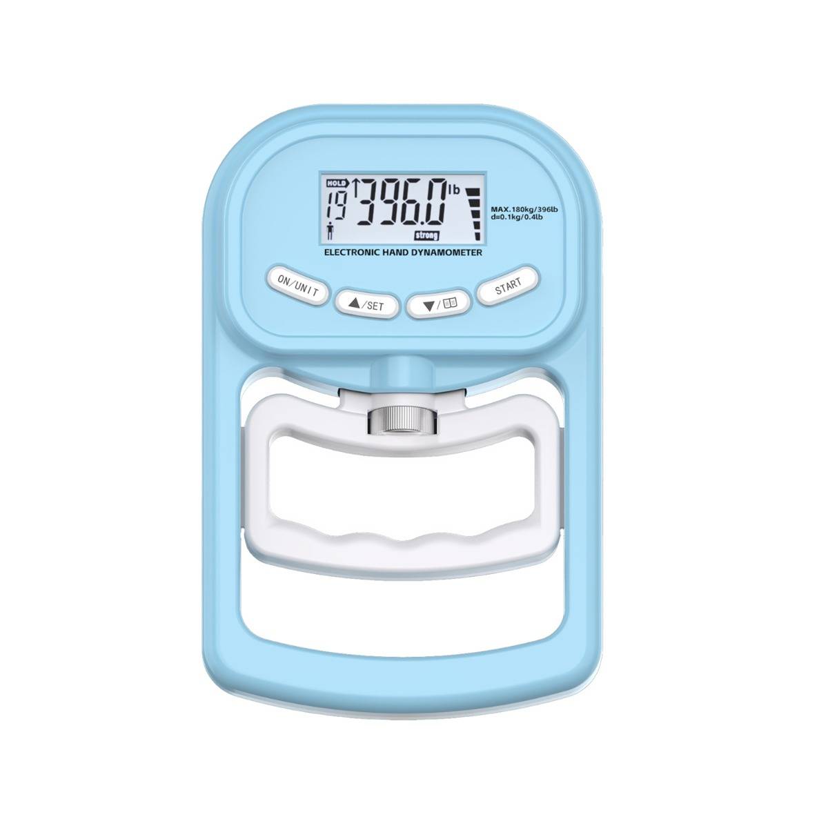 180kg Wiederaufladbares Elektronisches Handdynamometer Griffkraftmesser Blue