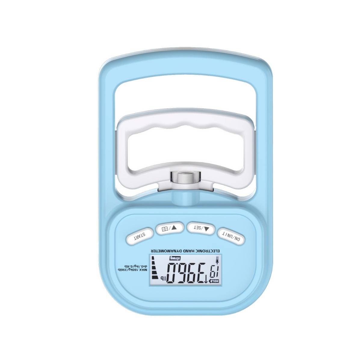 180kg Wiederaufladbares Elektronisches Handdynamometer Griffkraftmesser Blue