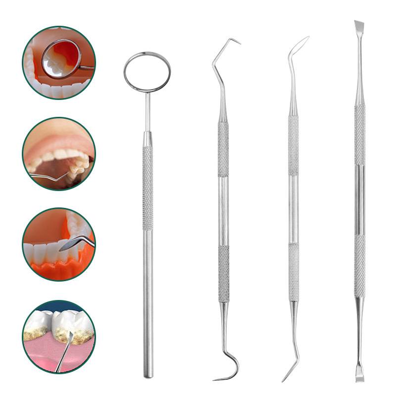 Dentalhygieneset aus Edelstahl 4-teilig