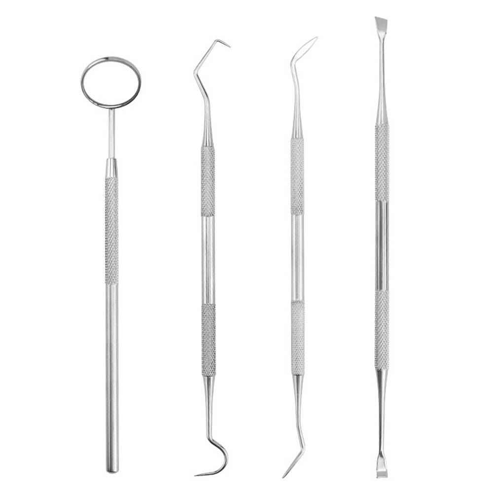 Dentalhygieneset aus Edelstahl 4-teilig