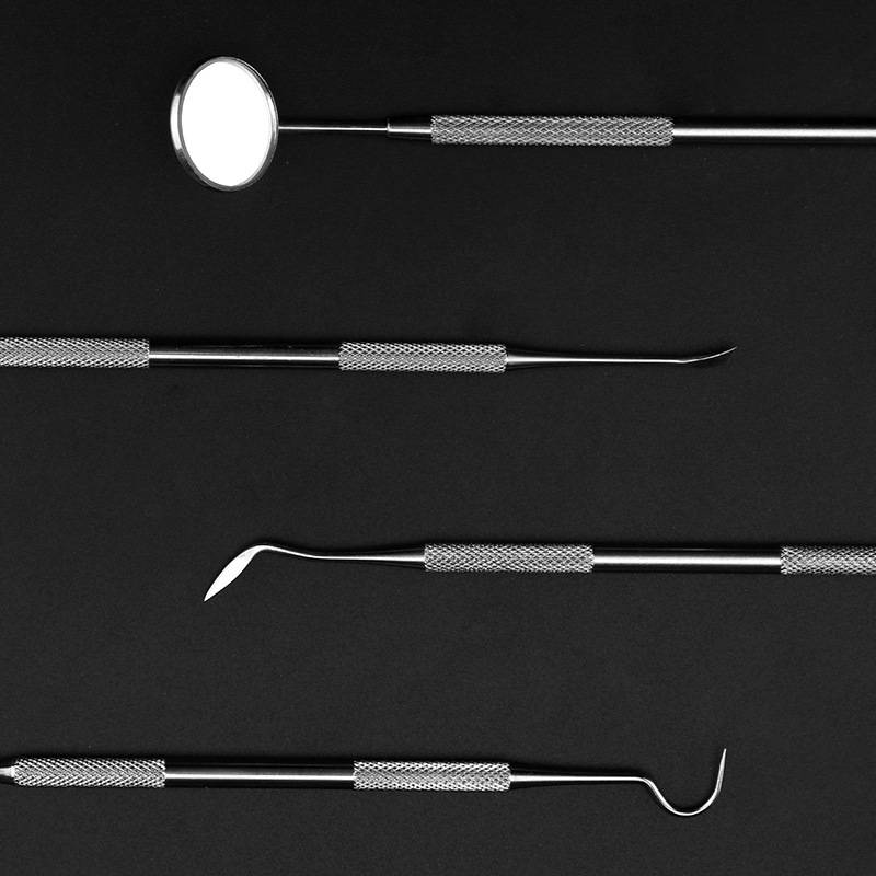 Dentalhygieneset aus Edelstahl 4-teilig