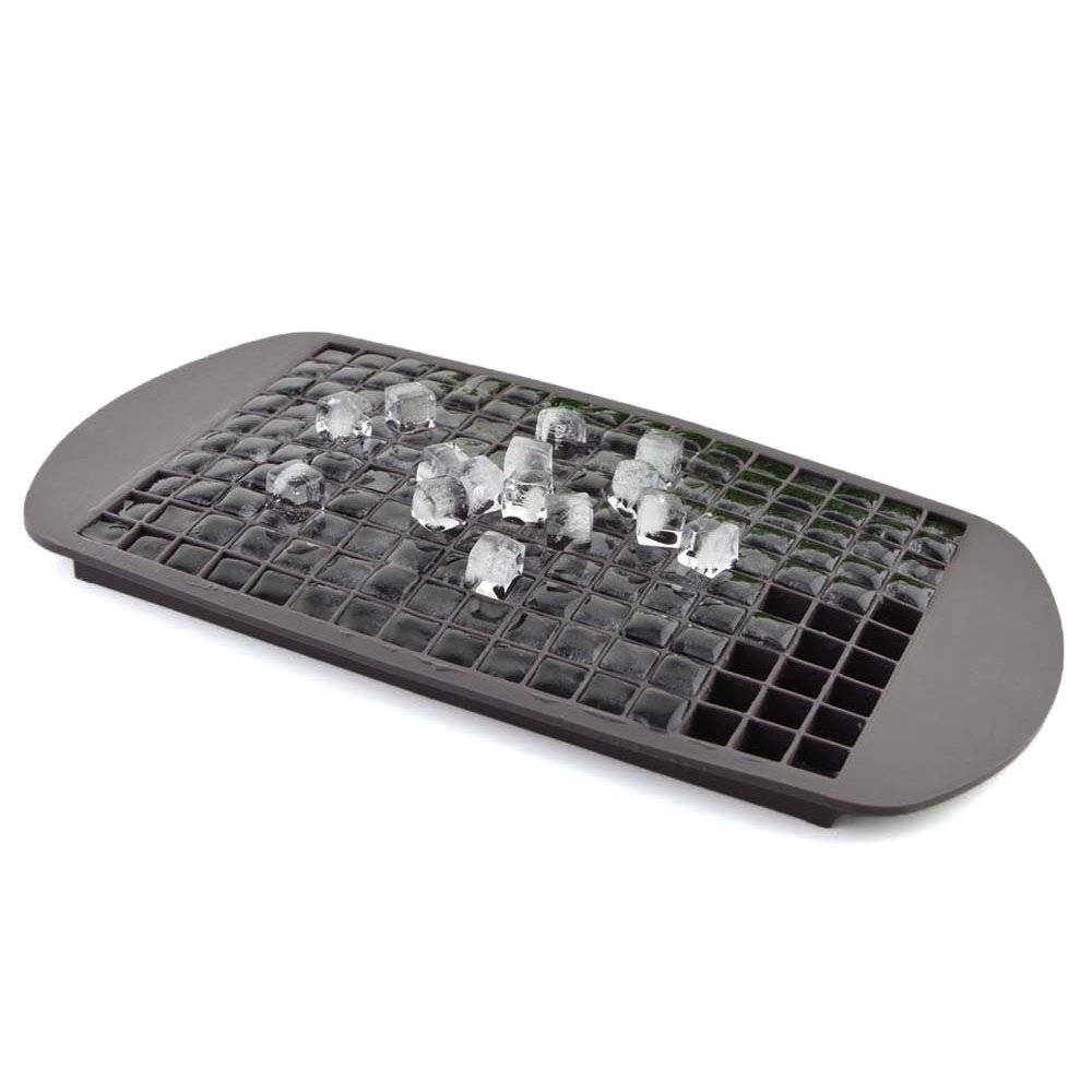 Eisform für 160 Mini-Eiswürfel aus Silikon Schwarz