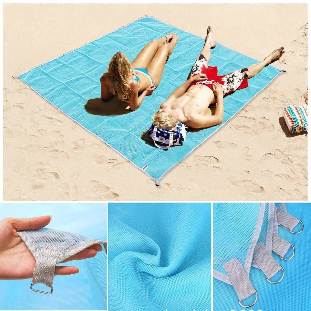 Strand-/Picknickdecke - 200x200 m - blau
