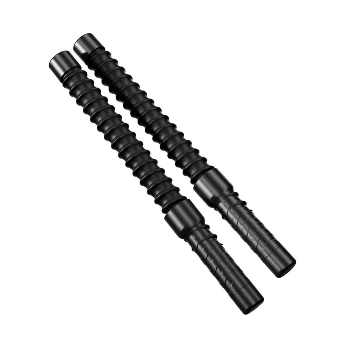 Seilloses Battle Rope Trainingsset - Schwarz (Paar) für Kraft und Cardio