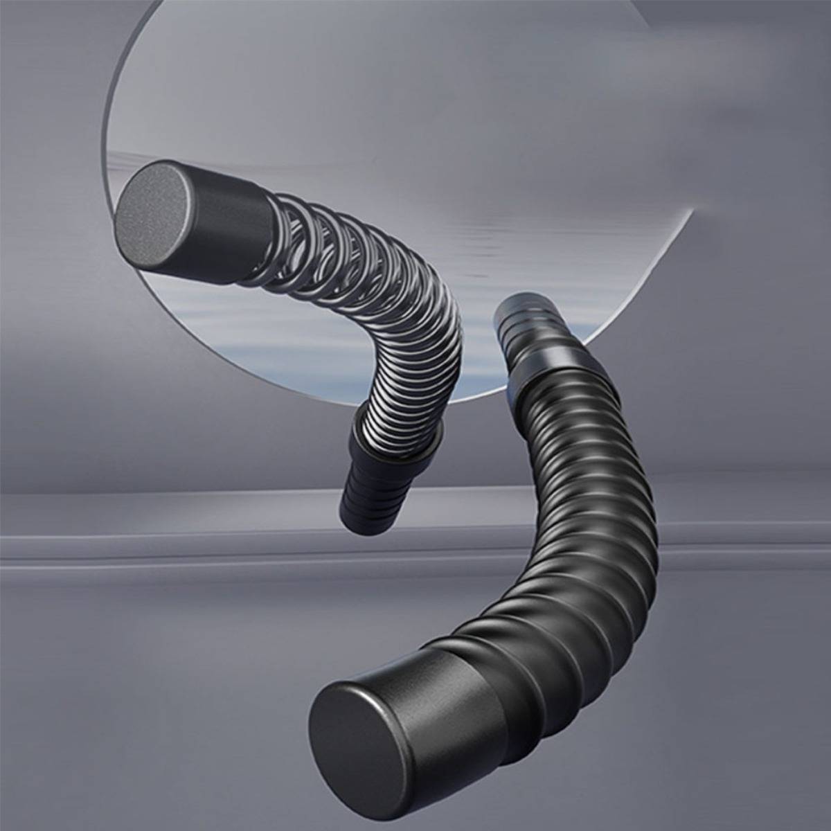 Seilloses Battle Rope Trainingsset - Schwarz (Paar) für Kraft und Cardio