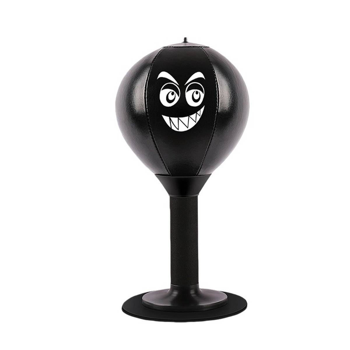Desktop Stressabbau Box-Speedball mit Saugnapf & Pumpe Black