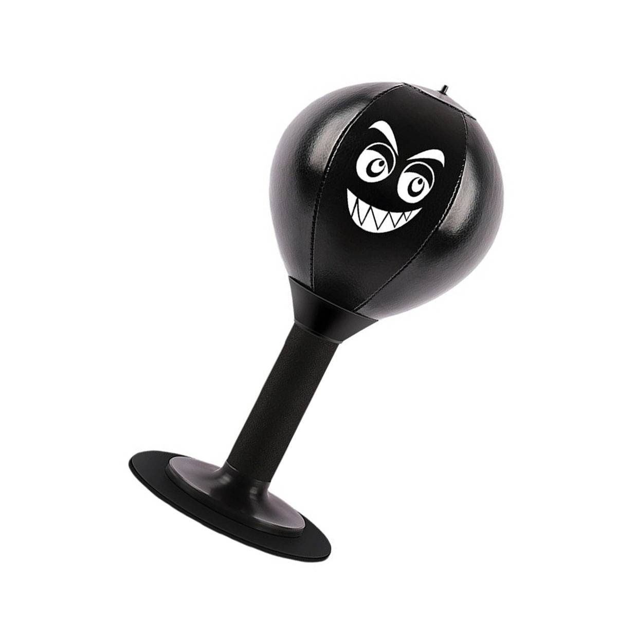 Desktop Stressabbau Box-Speedball mit Saugnapf & Pumpe Black