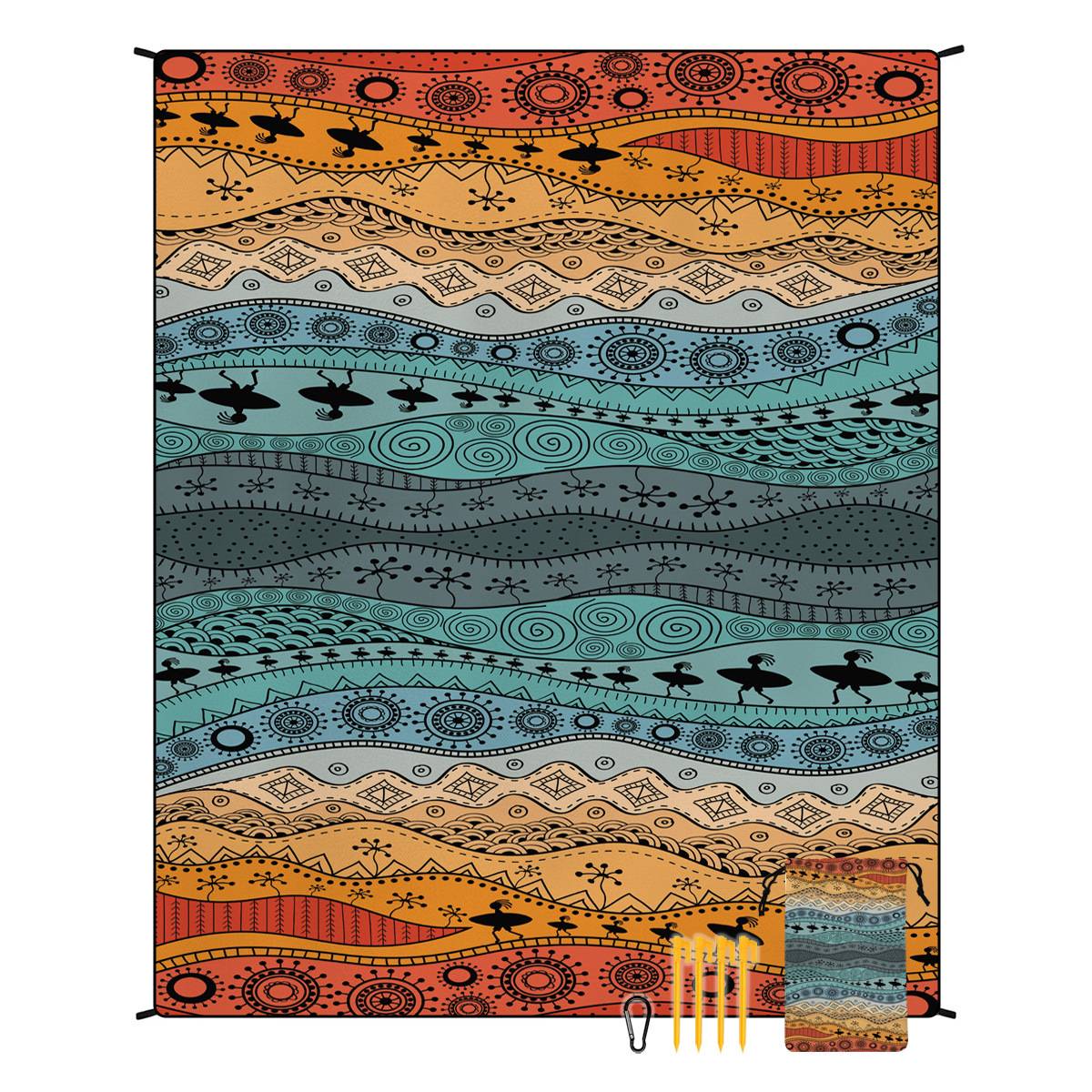 Übergroße Stranddecke für Picknicks & Camping - Schnelltrocknend & Wasserdicht Modell 4