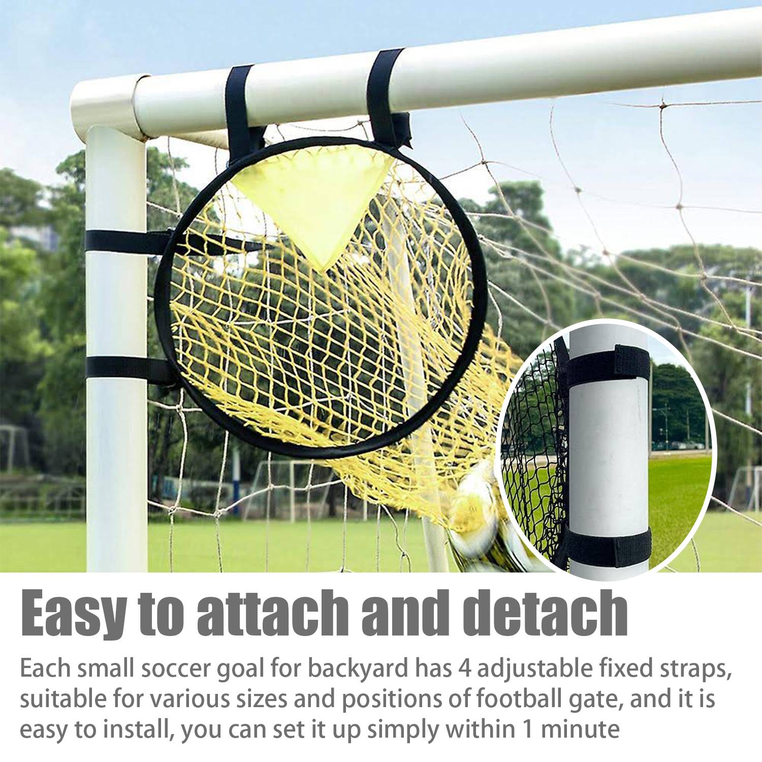 Trainingsnetz für Fußballtore 2er-Pack Yellow
