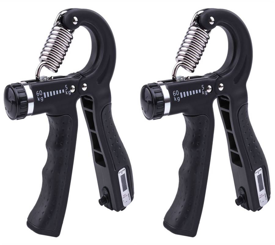 Handgrifftrainer Verstellbar 5-60 kg Widerstand 2er-Pack Black