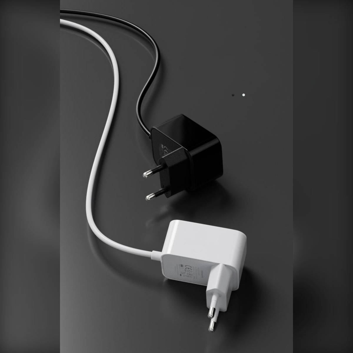 12V 1A EU-Stecker DC-Netzteil 5.5x2.1mm - Kompaktes Schaltnetzteil für Router, CCTV und LED-Strips White