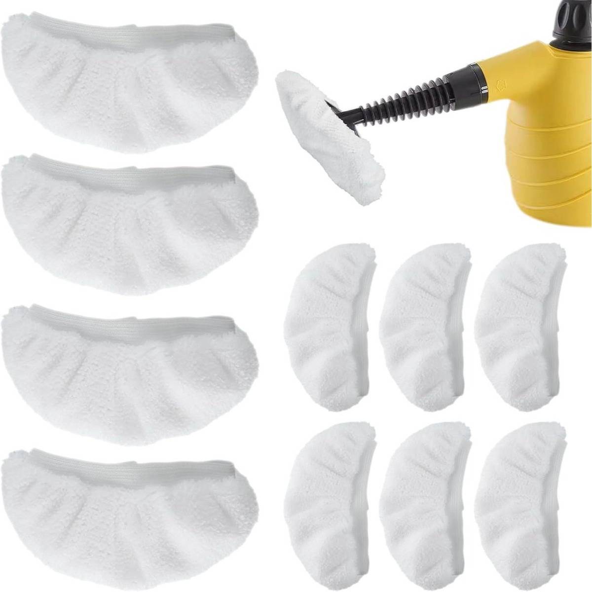 Mop-Bezüge kompatibel mit Karcher Handdampfreinigern (SV7, SC1-SC5) – Faser, 10er-Pack
