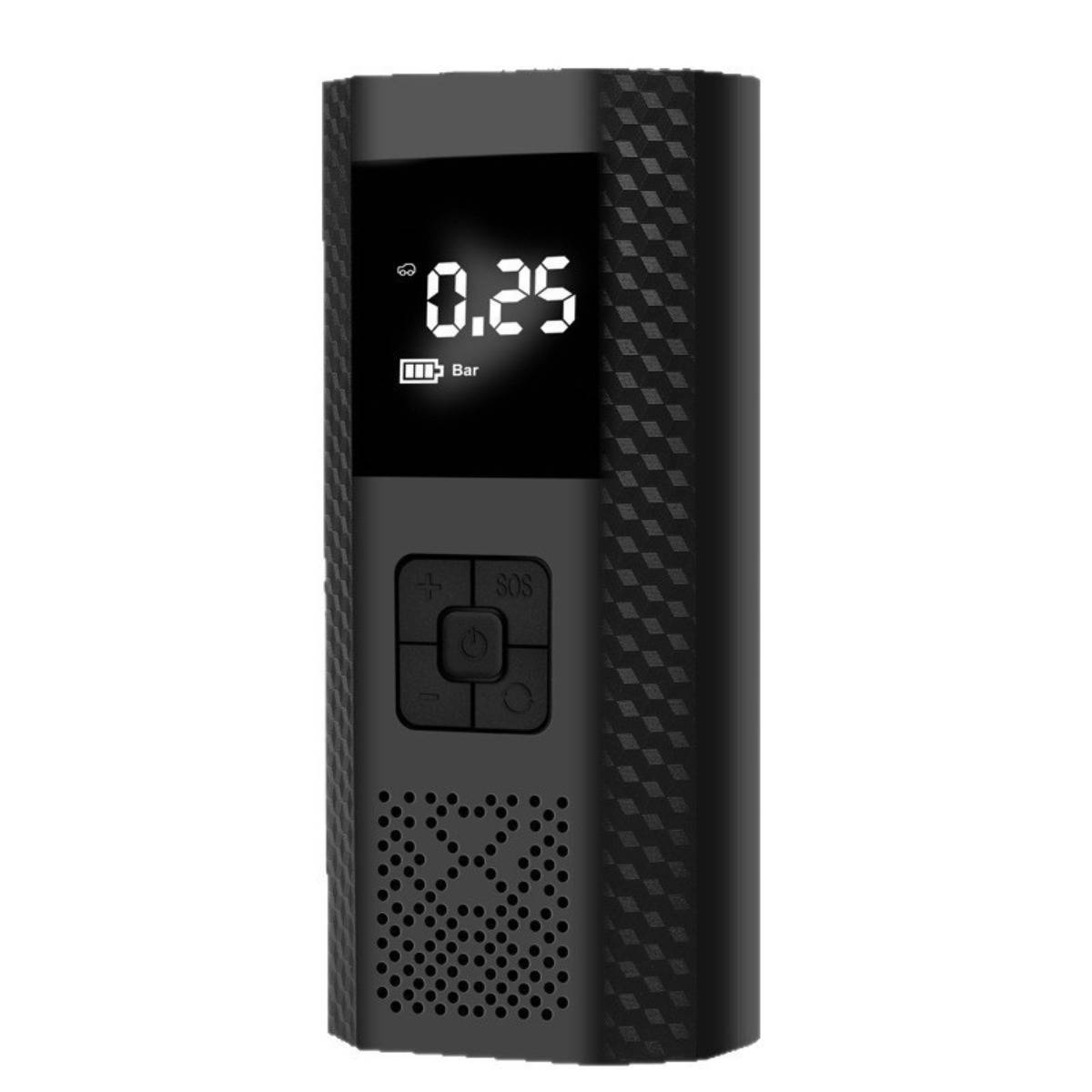 Kabelloser Reifenfüller VC029B – Wiederaufladbarer Luftkompressor 2000mAh mit Digitalanzeige und eingebauter LED, tragbarer Auto-Kompressor