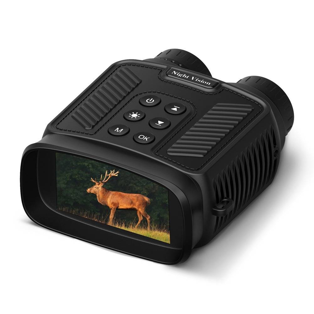 4K Nachtsicht Fernglas - Hochauflösendes digitales Infrarot-Outdoor-Teleskop für Camping, Vogelbeobachtung und Jagd Black