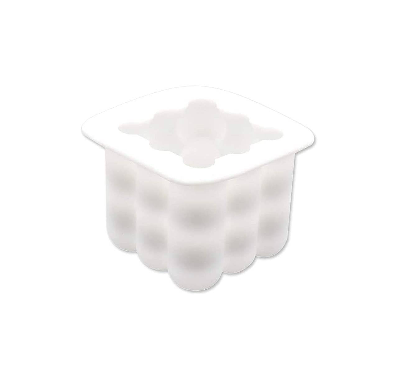 Silikonform / Kerzenform 3D Würfel 7,5 x 7,5 cm