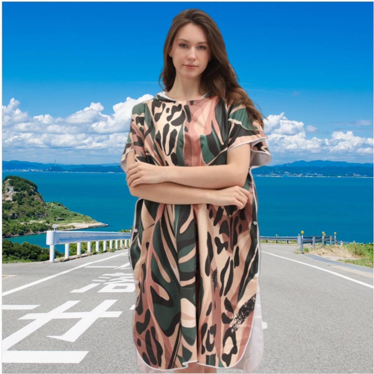 Erwachsener Quick-Dry Mikrofaser Wechselponcho Bademantel für Strand, Schwimmen und Tauchen