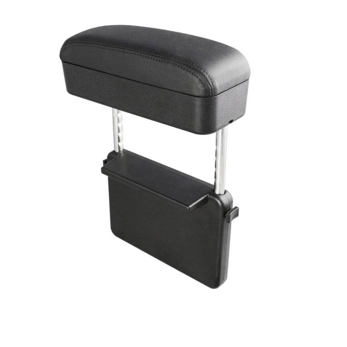 Armlehnen-Aufbewahrungsbox – verstellbarer ABS Mittelkonsole Organizer für verbesserten Fahrkomfort und Armstütze Black