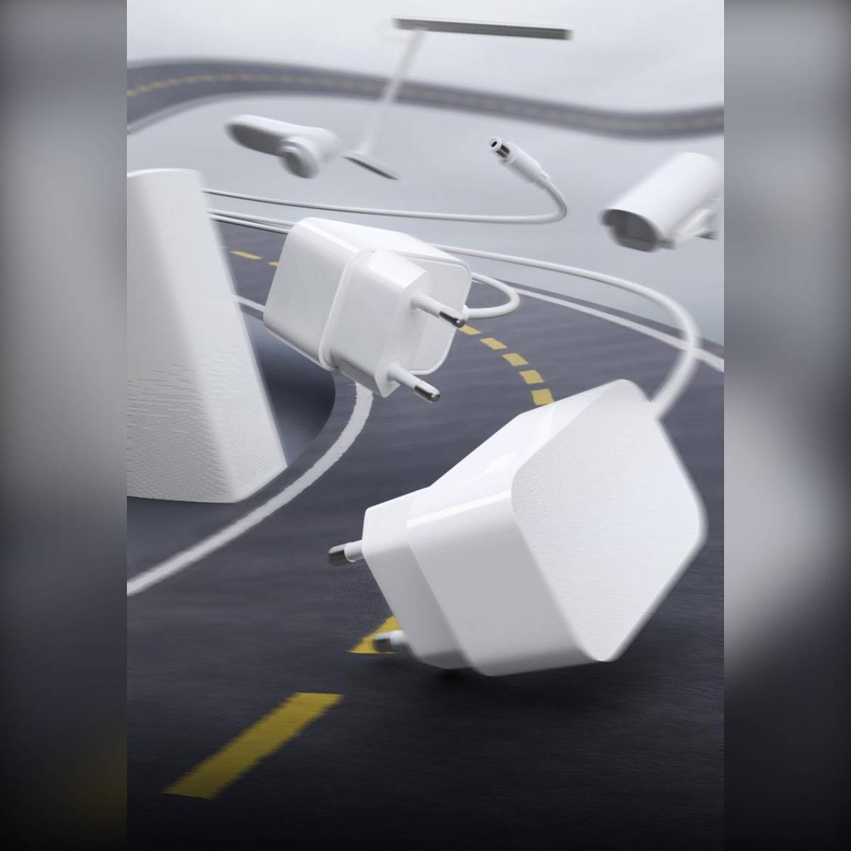 12V 1A EU-Stecker DC-Netzteil 3.5x1.35mm — Kompaktes hocheffizientes AC-DC-Ladegerät für LED, Router, CCTV Black