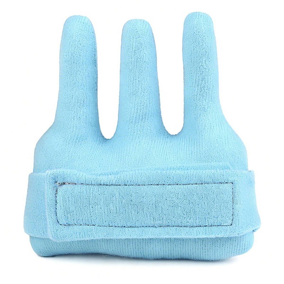 Verstellbarer Fingertrainer - Abnehmbares Design für Griff- und Feinmotoriktraining, Blau, Polyester+Velcro+Cotton