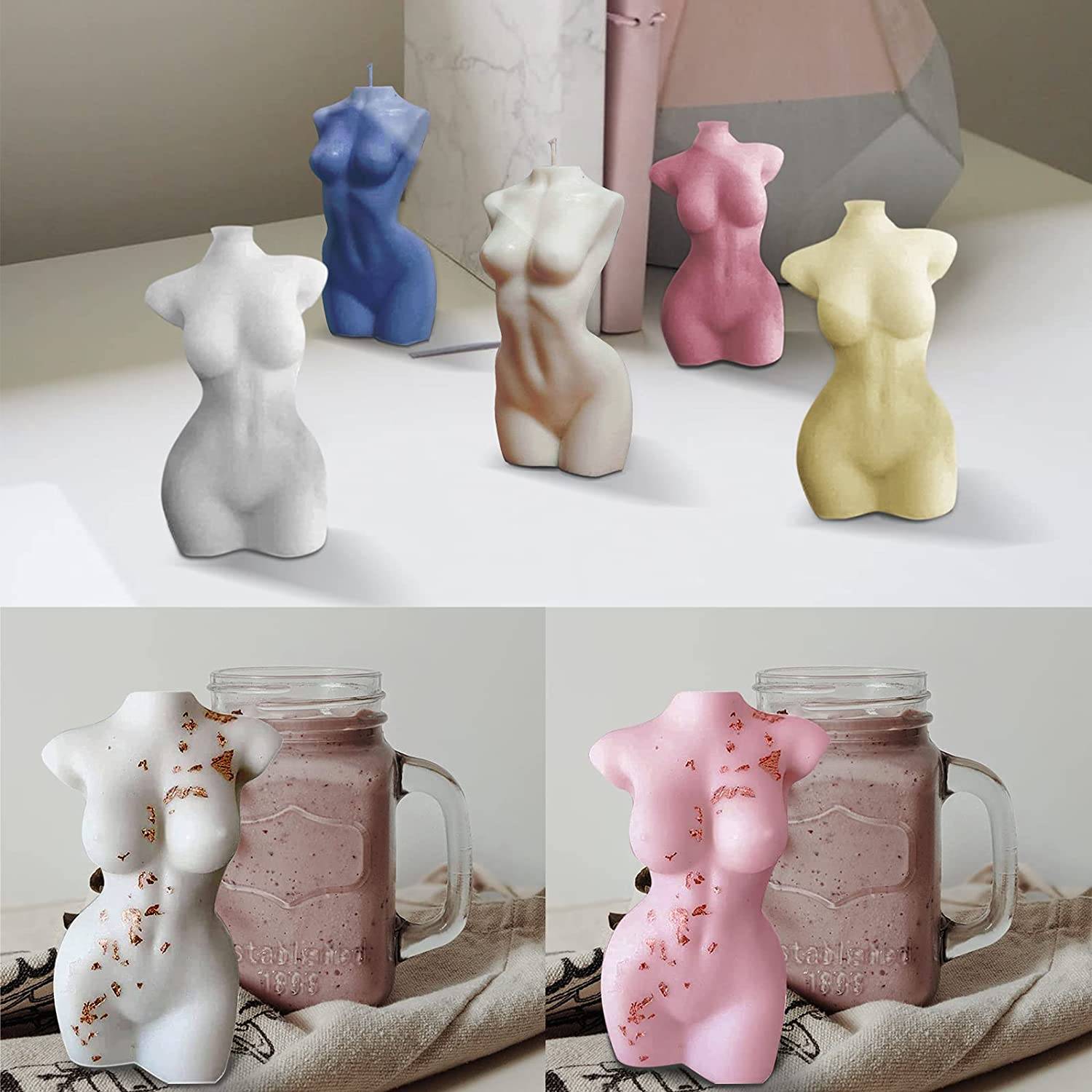 Silikonform Kerzenform Frauenkörper 11 cm