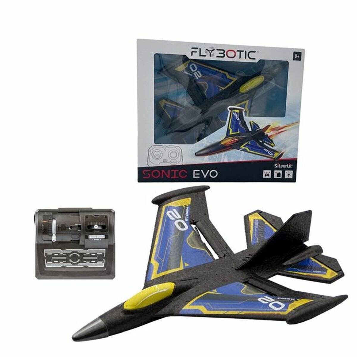 Silverlit FLYBOTIC Sonic Evo RC-Flugzeug, blau 31cm