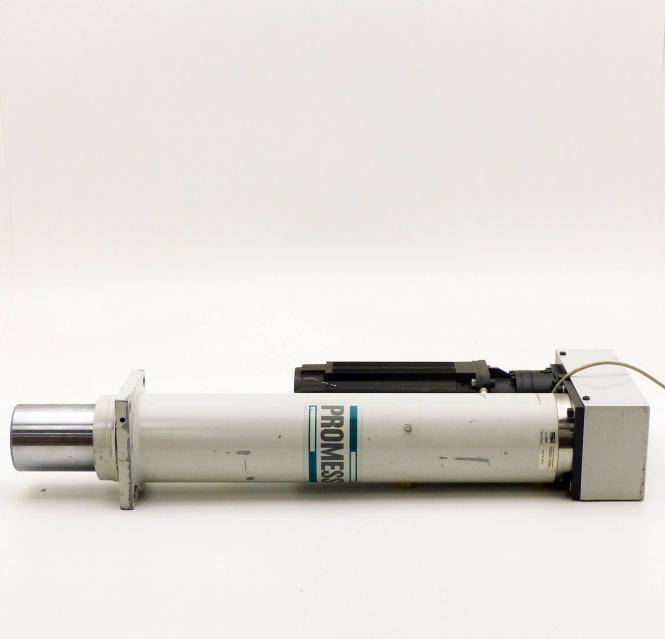 Industrieller zylindrischer Aktor oder Motor mit der Bezeichnung „PROMESS