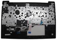 Laptop-Tastatur-Rückplatte und Handauflage-Baugruppe mit Trackpad-Öffnung und angebrachten Flachbandkabeln