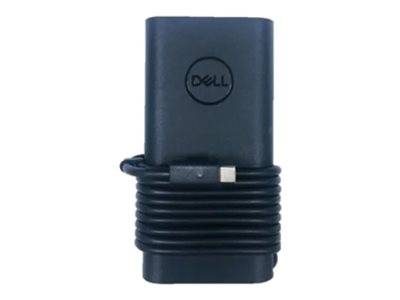 Dell-Stromadapter mit gewickeltem schwarzem Ladekabel