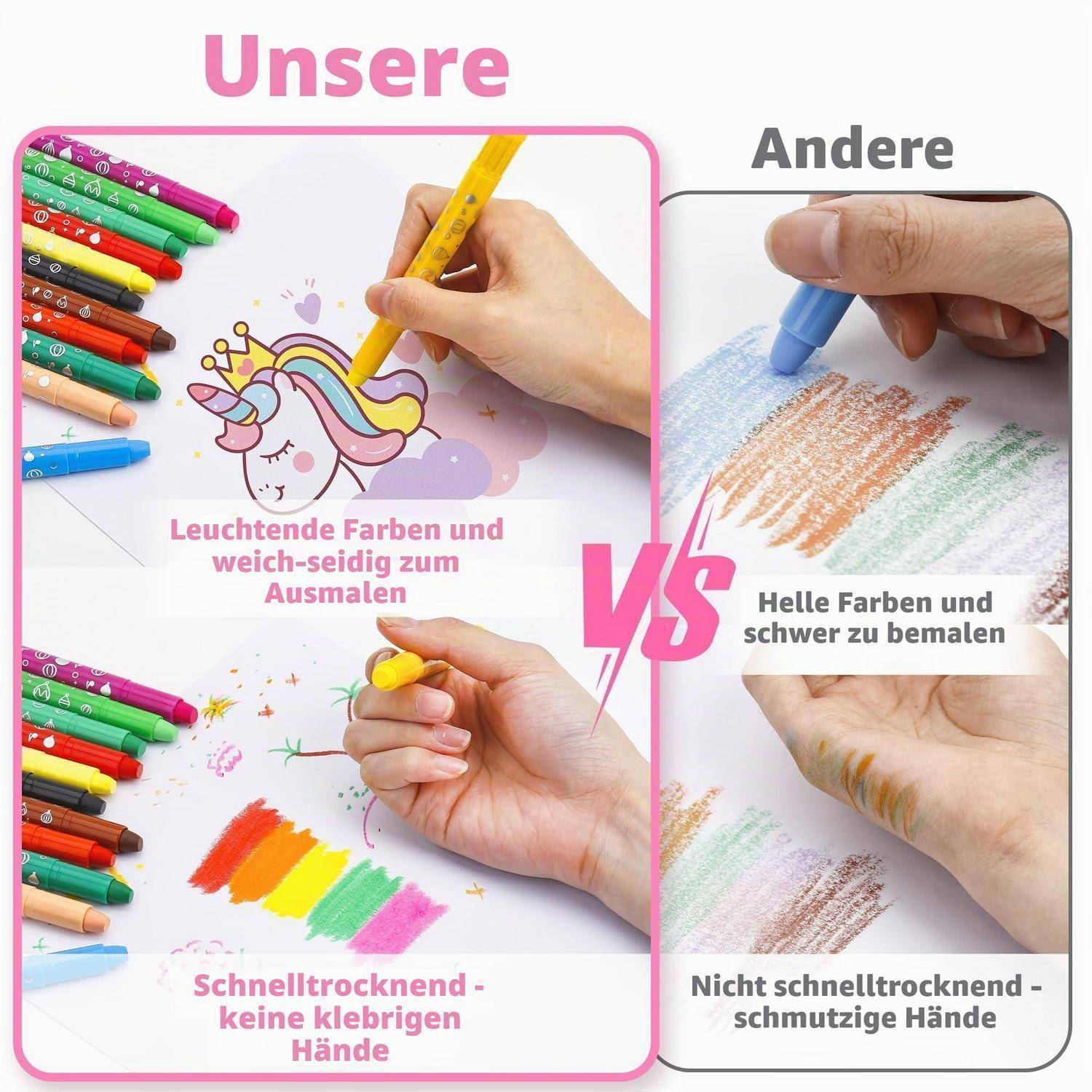 Nebeneinander-Vergleich von Markern: „Unsere