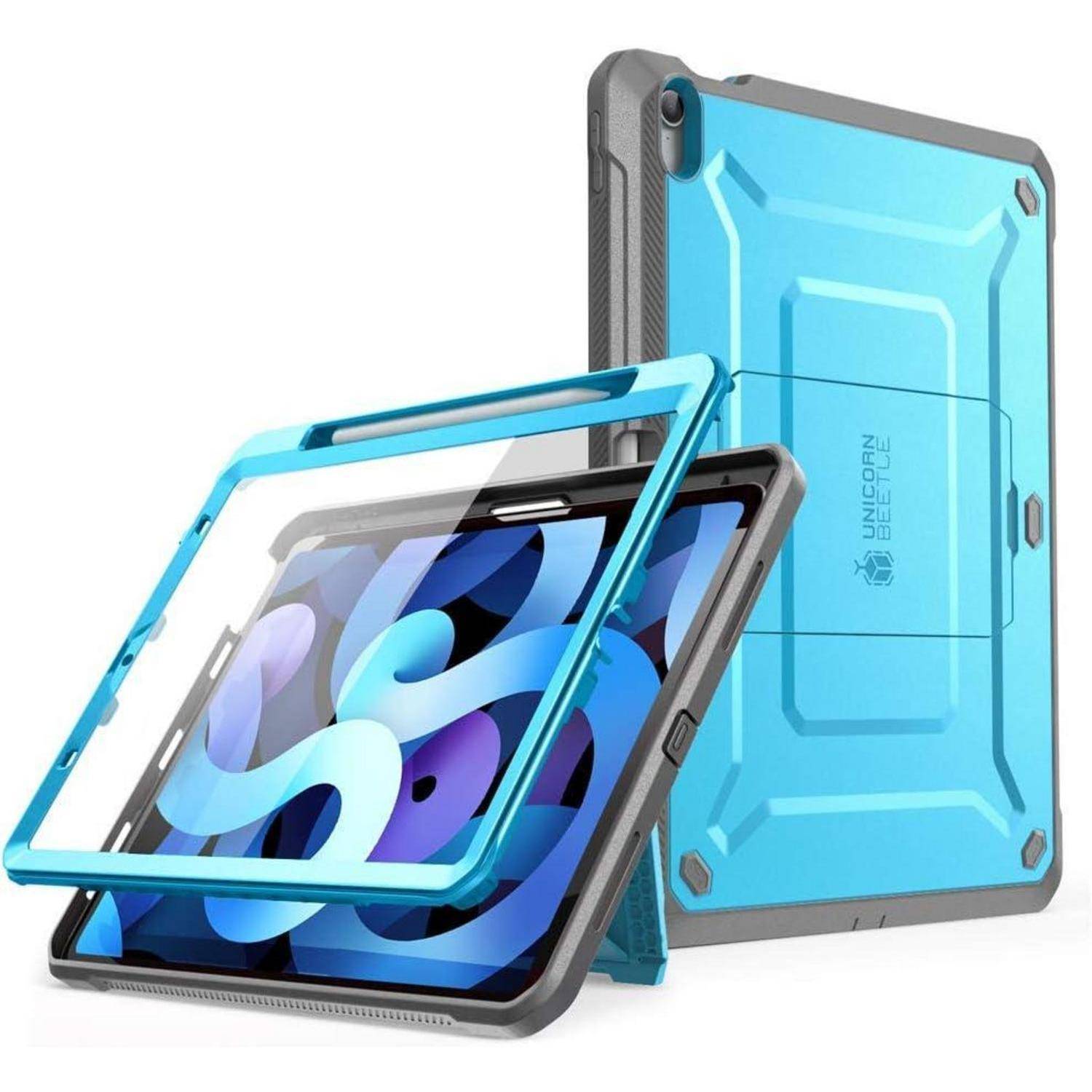 Hülle iPad Air 10.9 Zoll 4 5 Rugged Kickstand blau