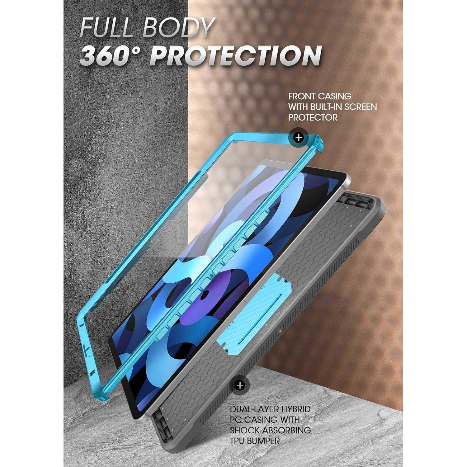 Hülle iPad Air 10.9 Zoll 4 5 Rugged Kickstand blau