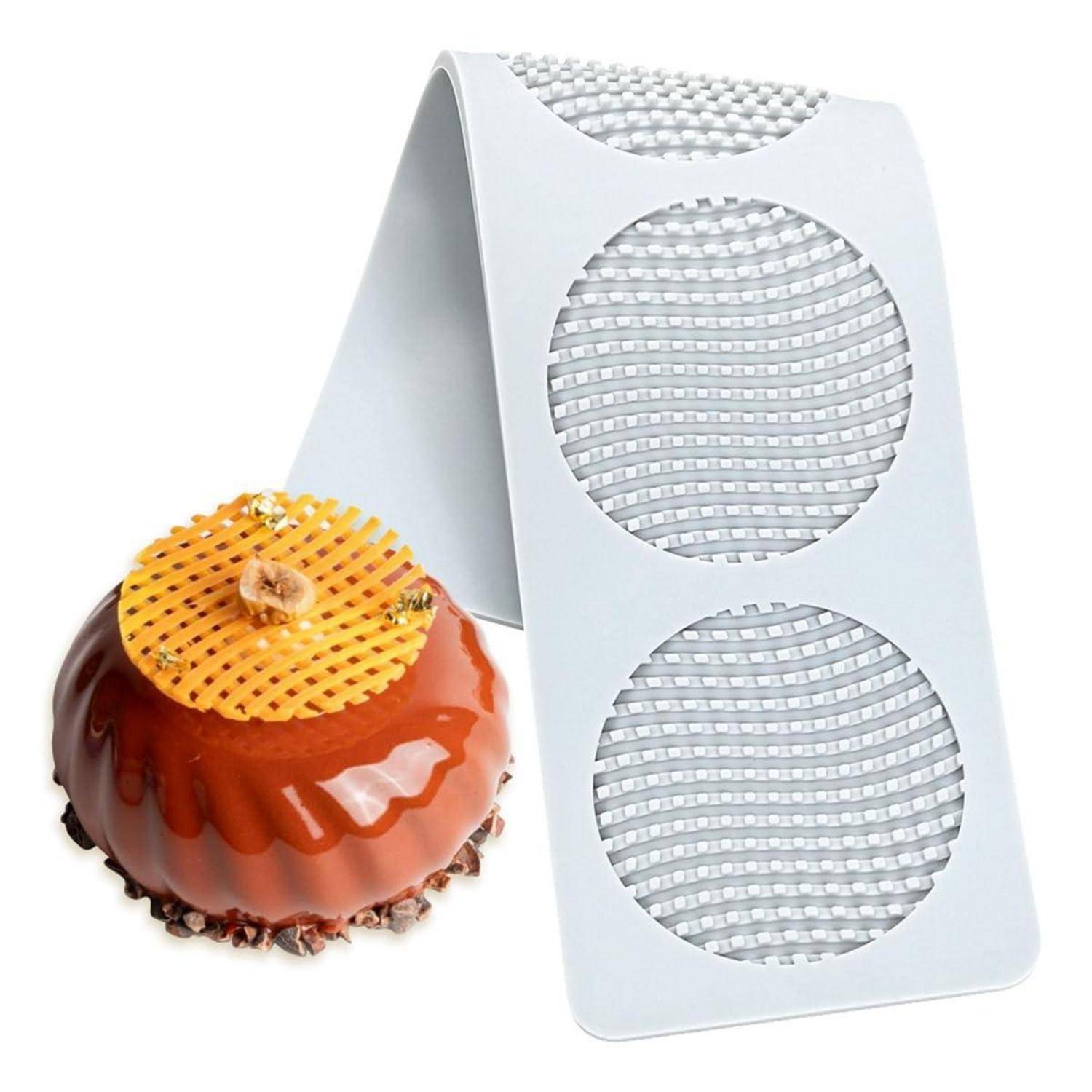 Silikonform Kuchenspitze Fondant Prägung Textur J_Dragon