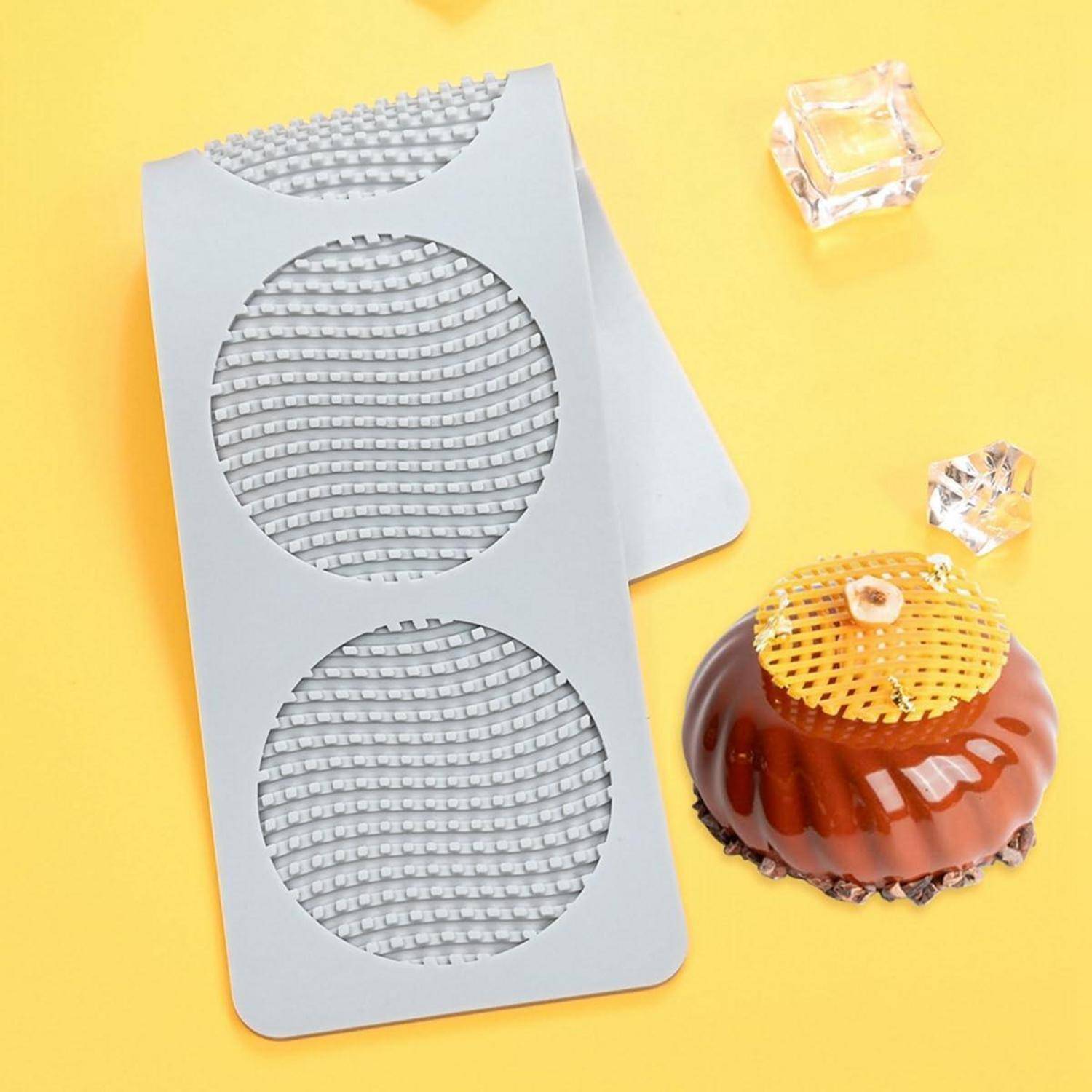 Silikonform Kuchenspitze Fondant Prägung Textur J_Dragon