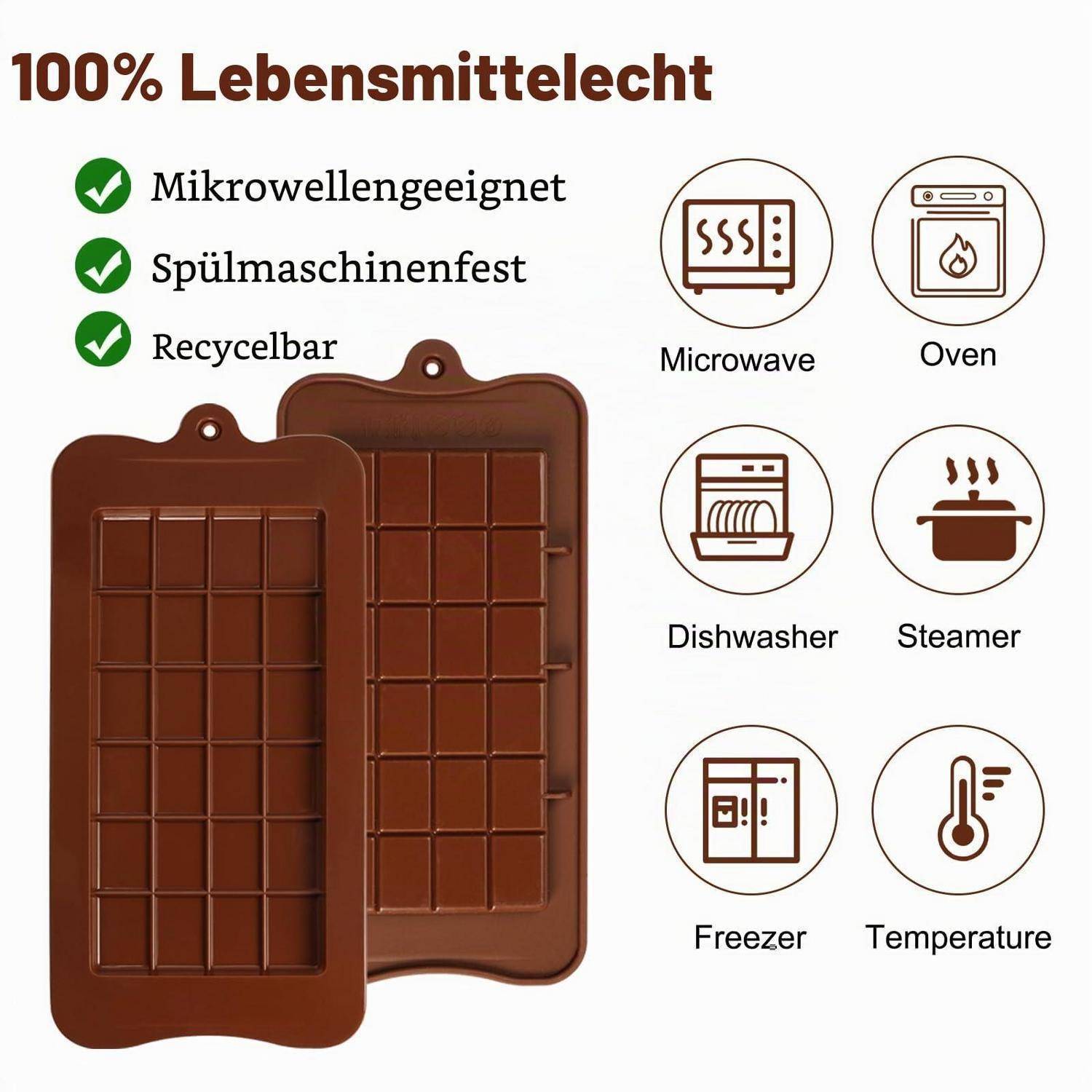 Braune wiederverwendbare Lebensmittelbehälter mit der Bezeichnung 