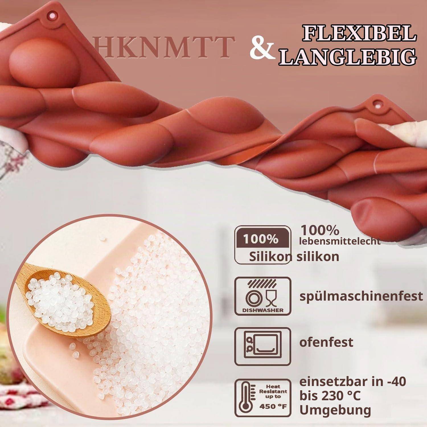 YXHZVON 2x Silikonform Schokolade 24 Mulden Halbkugel